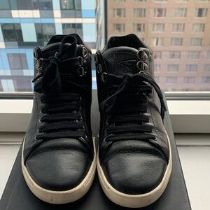 Rag & Bone Black Leather Kent High-Top Women’s Sneakers